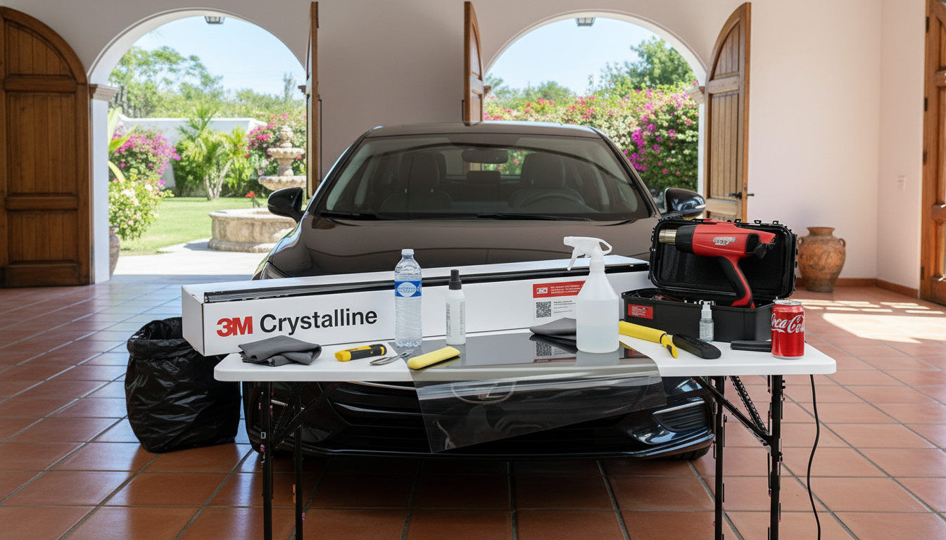 Definición técnica de película antiasalto automotriz