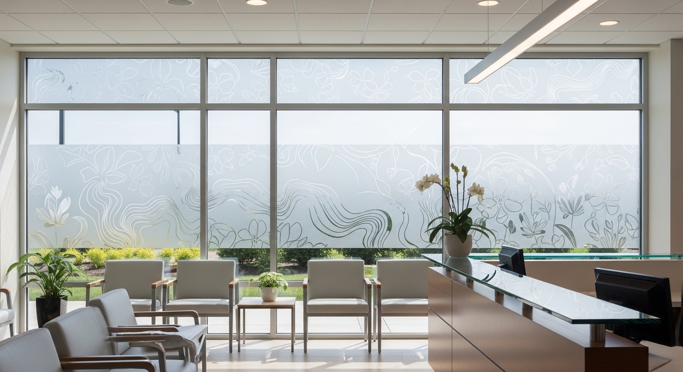 Película 3M FASARA dando privacidad en consultorio