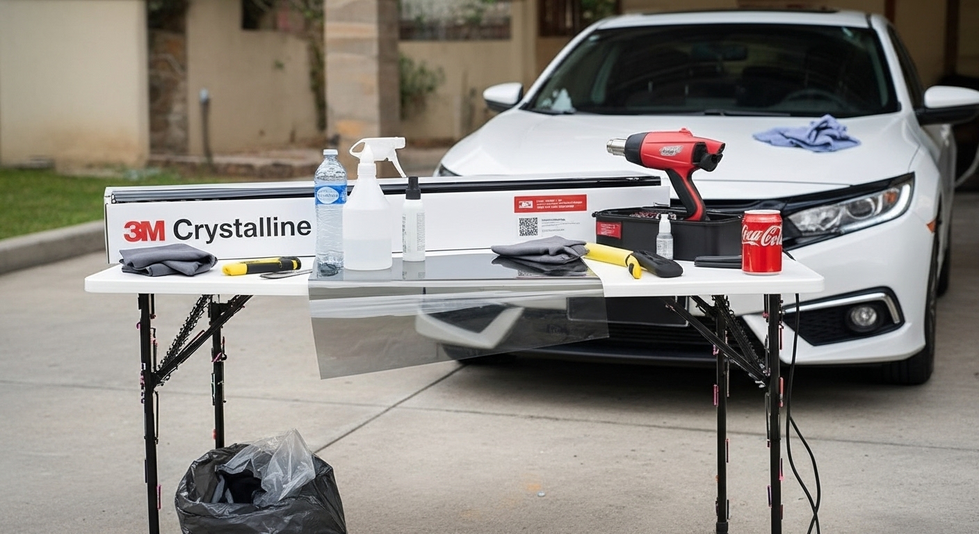 Película Nanocerámica 3M Crystalline Forja Negra