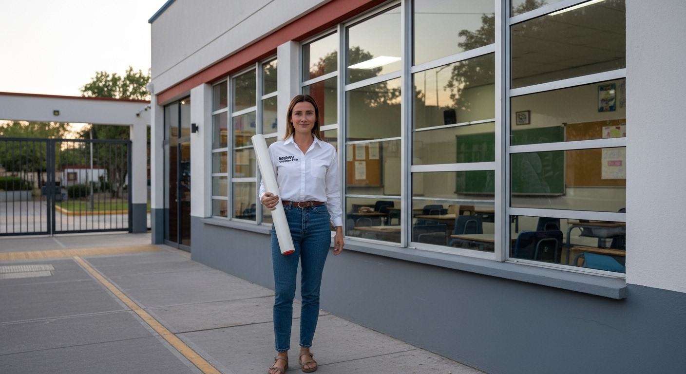 Película de seguridad para vidrios de casa SLP 8 micras
